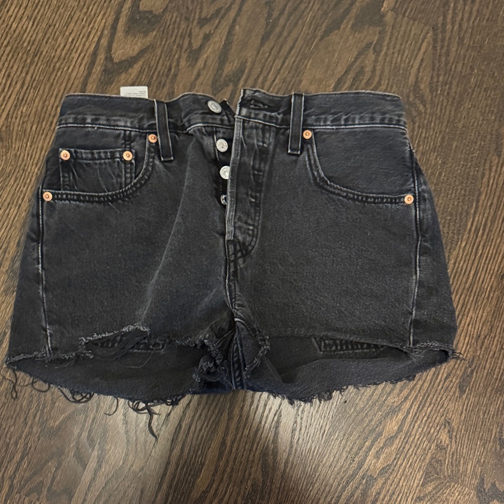 Levi's Black Jean Shorts